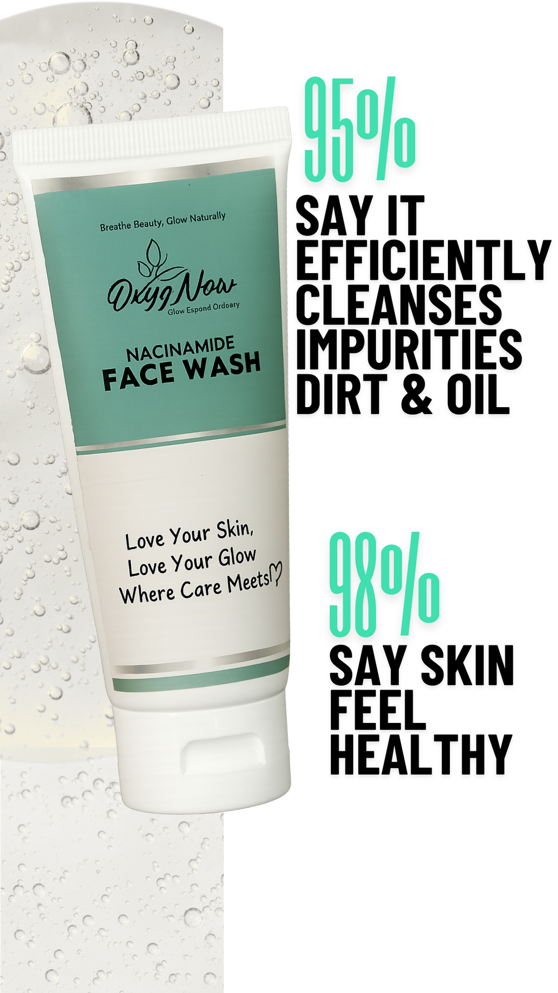 OxygNow - Niacinamide & Glycolic Acid Facewash – 50ml