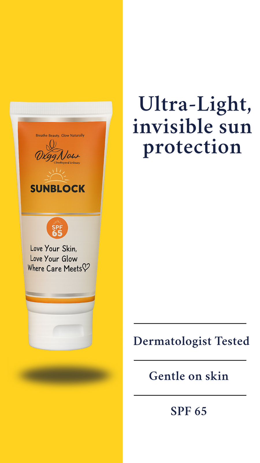 OxygNow - SPF 65 Sunblock |50ml