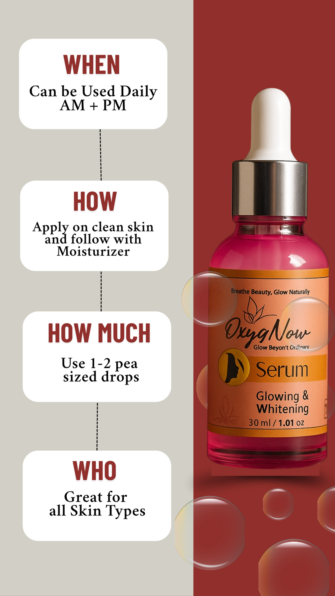 OxygNow - Glowing & Whitening Serum | 30ml